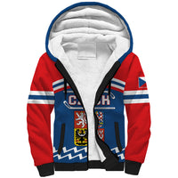 Czech Hockey 2024 Sherpa Hoodie Come on Czechia - Wonder Print Shop