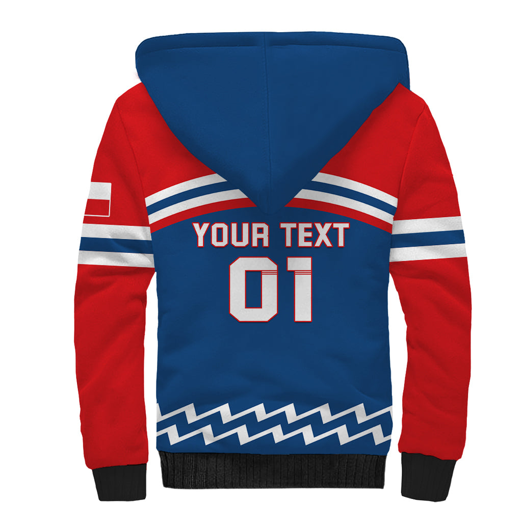 Czech Hockey 2024 Sherpa Hoodie Come on Czechia - Wonder Print Shop