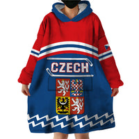 Czech Hockey 2024 Wearable Blanket Hoodie Come on Czechia - Wonder Print Shop
