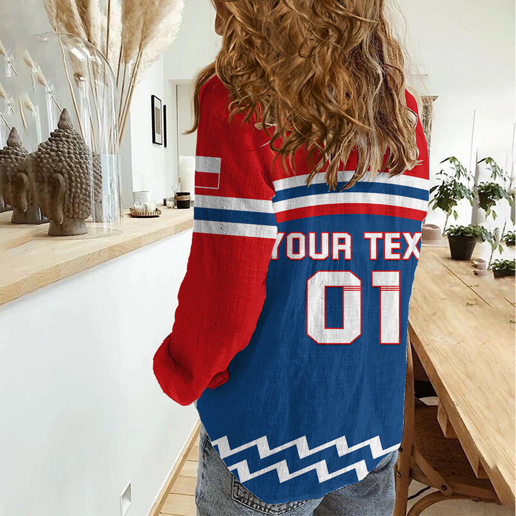 Czech Hockey 2024 Women Casual Shirt Come on Czechia - Wonder Print Shop