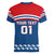 Czech Hockey 2024 Women V-Neck T-Shirt Come on Czechia - Wonder Print Shop