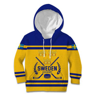 Sweden Hockey 2024 Kid Hoodie Tre Kronor Come on LT01
