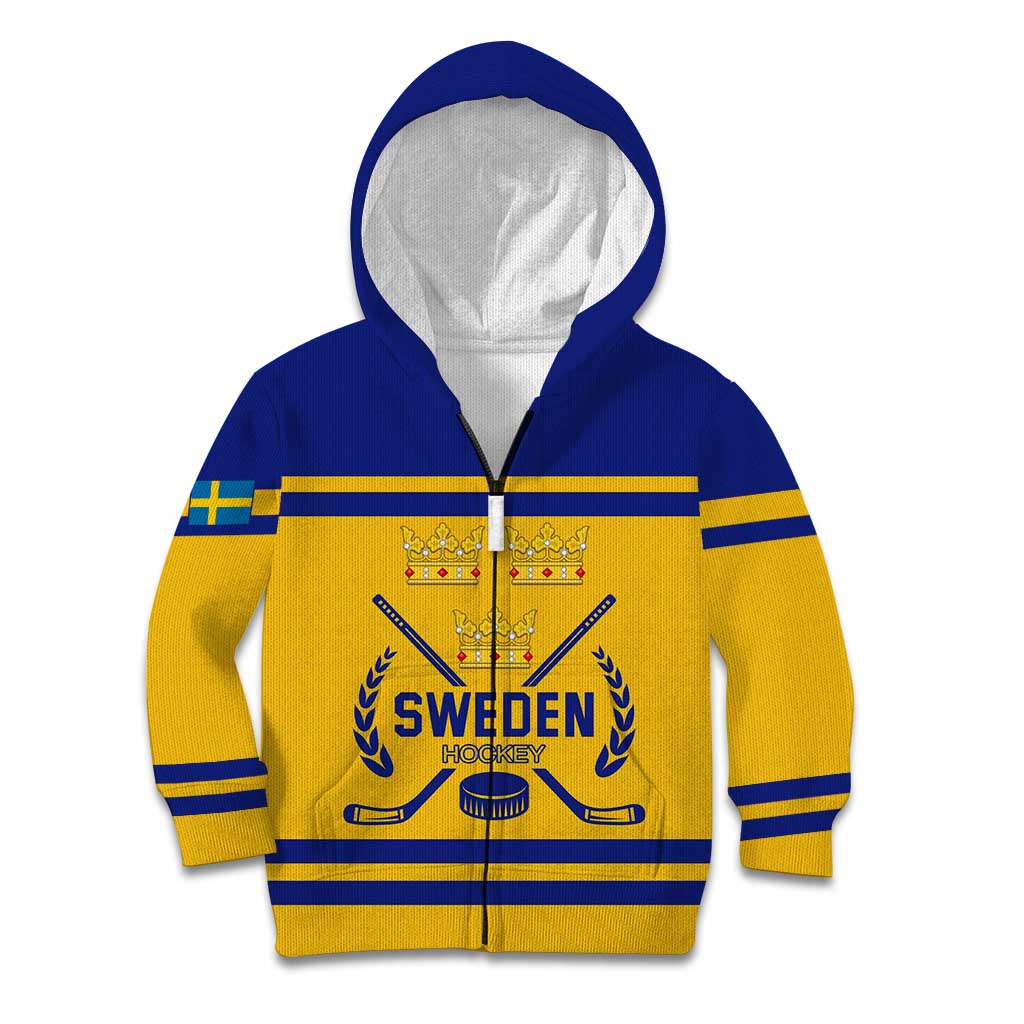 Sweden Hockey 2024 Kid Hoodie Tre Kronor Come on LT01