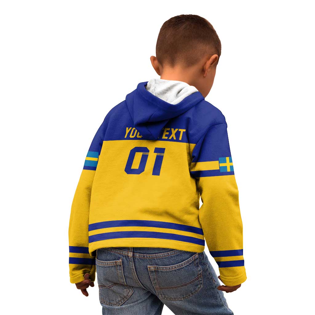 Sweden Hockey 2024 Kid Hoodie Tre Kronor Come on LT01