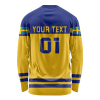 Sweden Hockey 2024 Long Sleeve Shirt Tre Kronor Come on - Wonder Print Shop