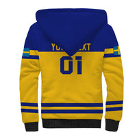 Sweden Hockey 2024 Sherpa Hoodie Tre Kronor Come on - Wonder Print Shop