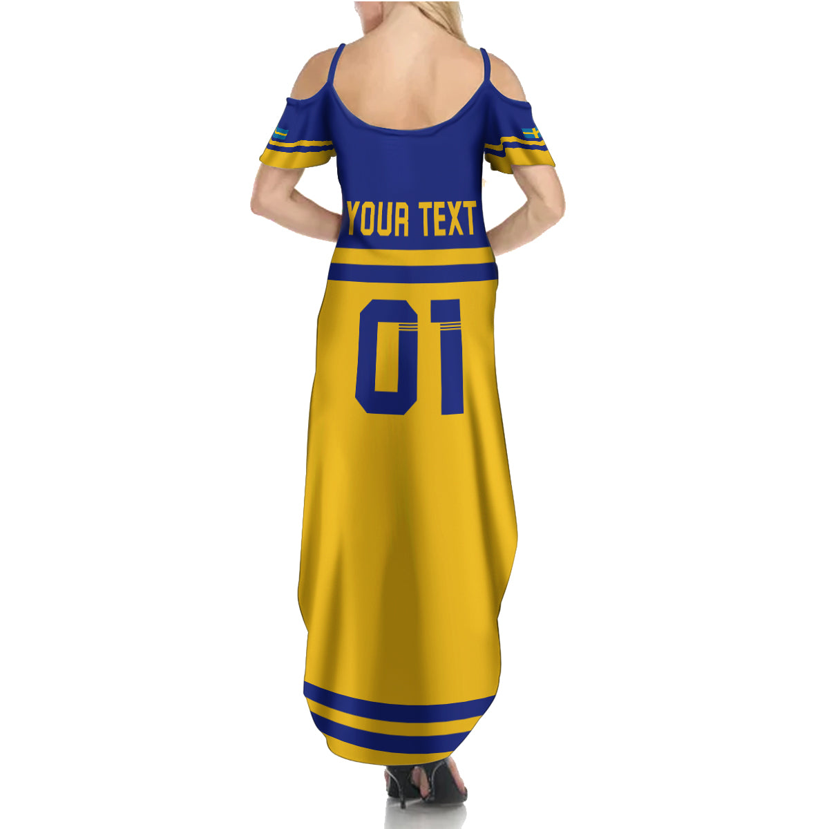 Sweden Hockey 2024 Summer Maxi Dress Tre Kronor Come on - Wonder Print Shop