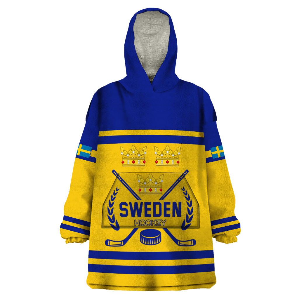 Sweden Hockey 2024 Wearable Blanket Hoodie Tre Kronor Come on