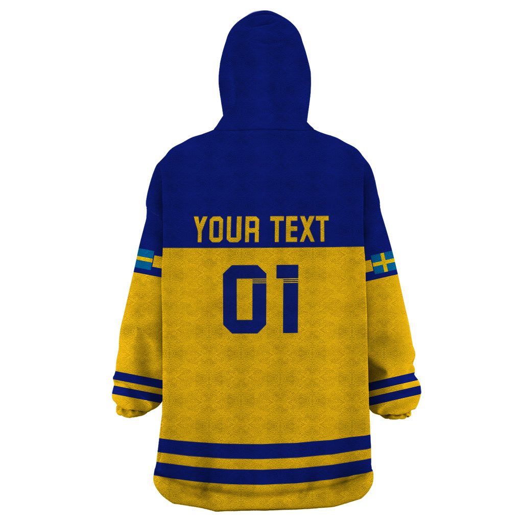 Sweden Hockey 2024 Wearable Blanket Hoodie Tre Kronor Come on - Wonder Print Shop