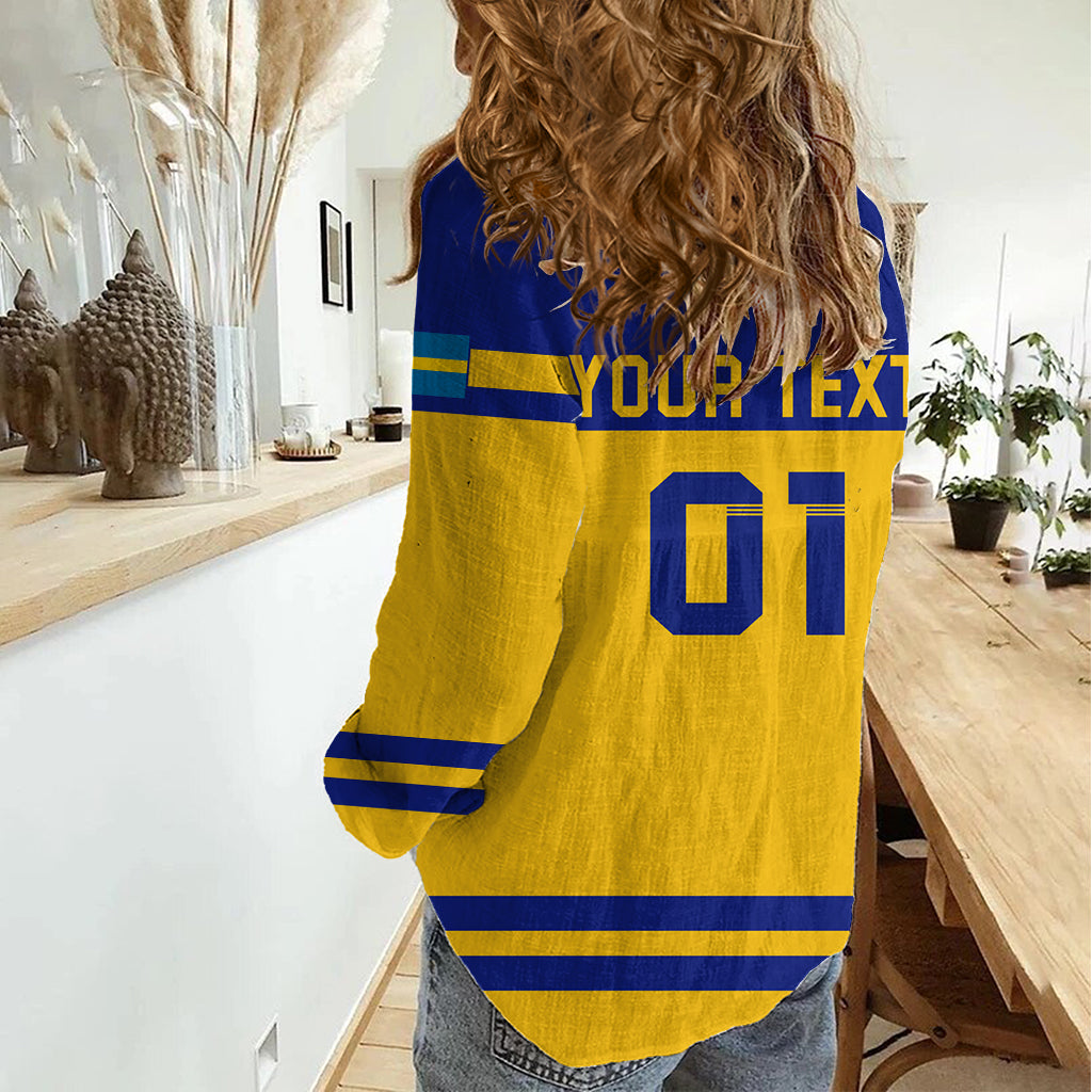 Sweden Hockey 2024 Women Casual Shirt Tre Kronor Come on - Wonder Print Shop