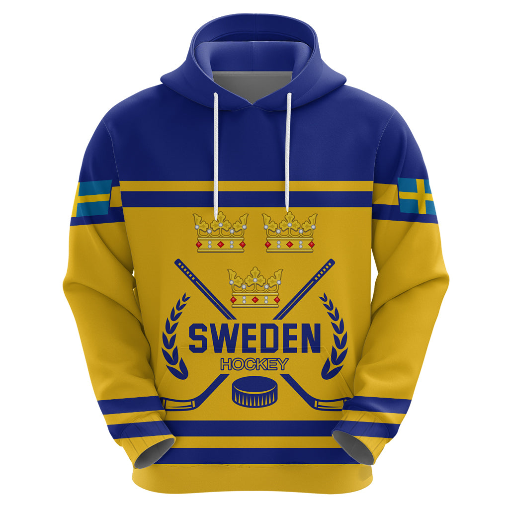 Sweden Hockey 2024 Zip Hoodie Tre Kronor Come on - Wonder Print Shop