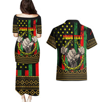 Juneteenth Celebration 2024 Couples Matching Puletasi and Hawaiian Shirt Black History June 19 - Wonder Print Shop