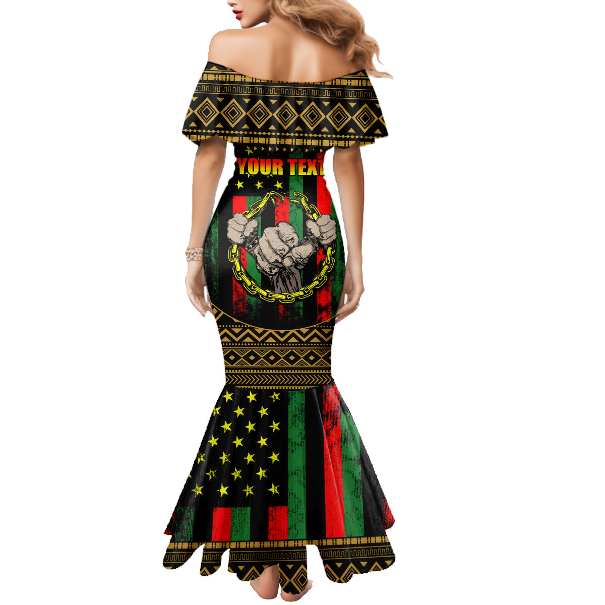 Juneteenth Celebration 2024 Family Matching Mermaid Dress and Hawaiian Shirt Black History June 19 - Wonder Print Shop