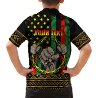 Juneteenth Celebration 2024 Family Matching Off Shoulder Maxi Dress and Hawaiian Shirt Black History June 19 - Wonder Print Shop