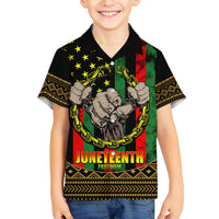 Juneteenth Celebration 2024 Family Matching Off Shoulder Maxi Dress and Hawaiian Shirt Black History June 19 - Wonder Print Shop