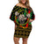 Juneteenth Celebration 2024 Family Matching Off Shoulder Short Dress and Hawaiian Shirt Black History June 19 - Wonder Print Shop