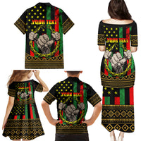 Juneteenth Celebration 2024 Family Matching Puletasi and Hawaiian Shirt Black History June 19 - Wonder Print Shop