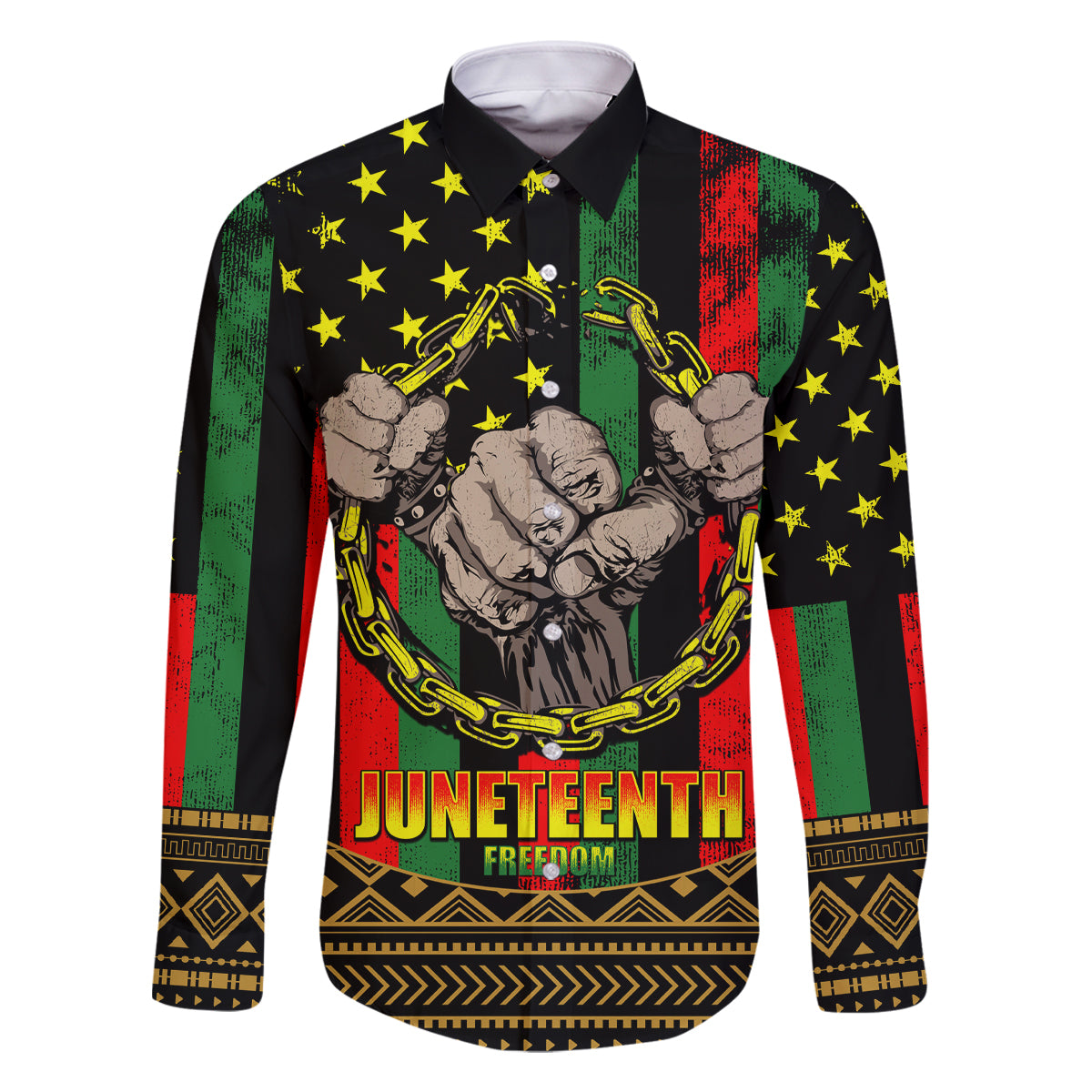 Juneteenth Celebration 2024 Family Matching Tank Maxi Dress and Hawaiian Shirt Black History June 19 - Wonder Print Shop