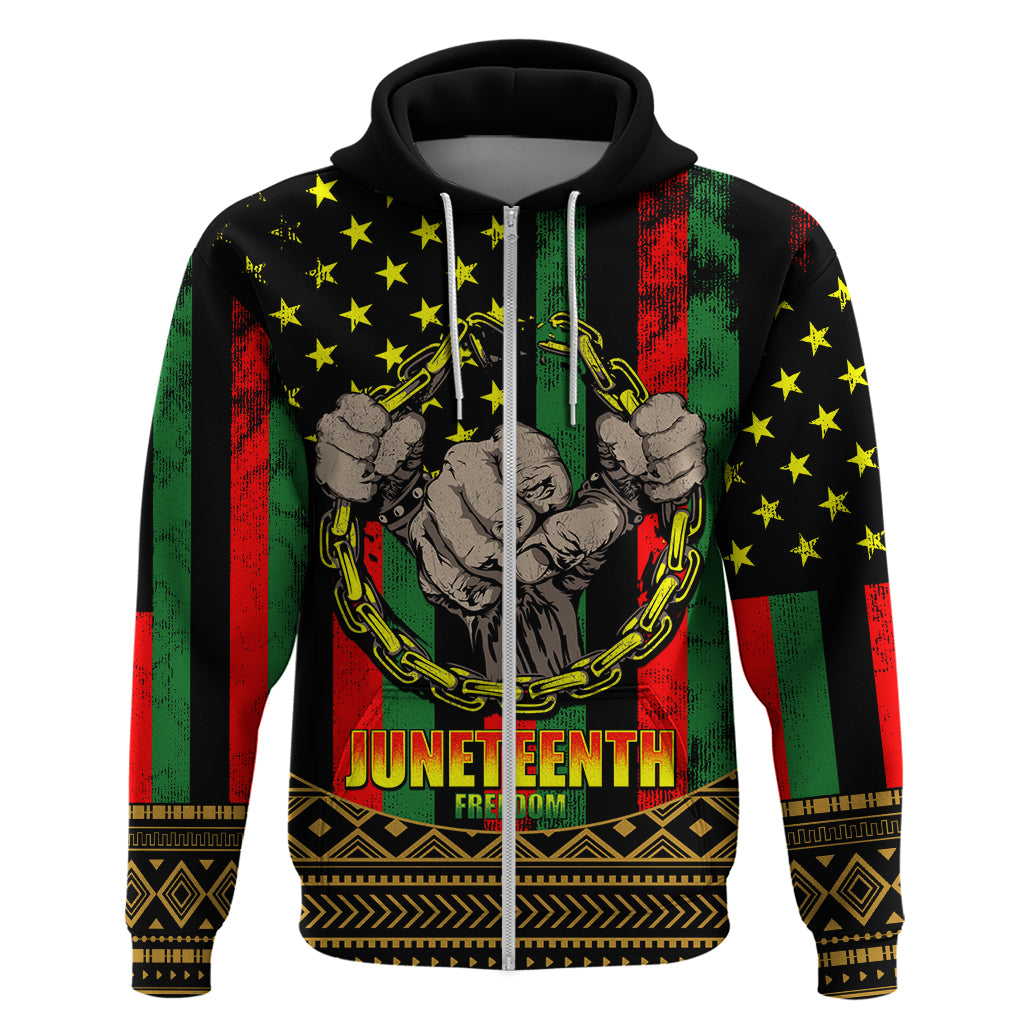 Juneteenth Celebration 2024 Hoodie Black History June 19 - Wonder Print Shop