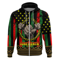 Juneteenth Celebration 2024 Hoodie Black History June 19 - Wonder Print Shop
