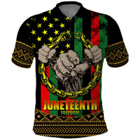 Juneteenth Celebration 2024 Polo Shirt Black History June 19 - Wonder Print Shop