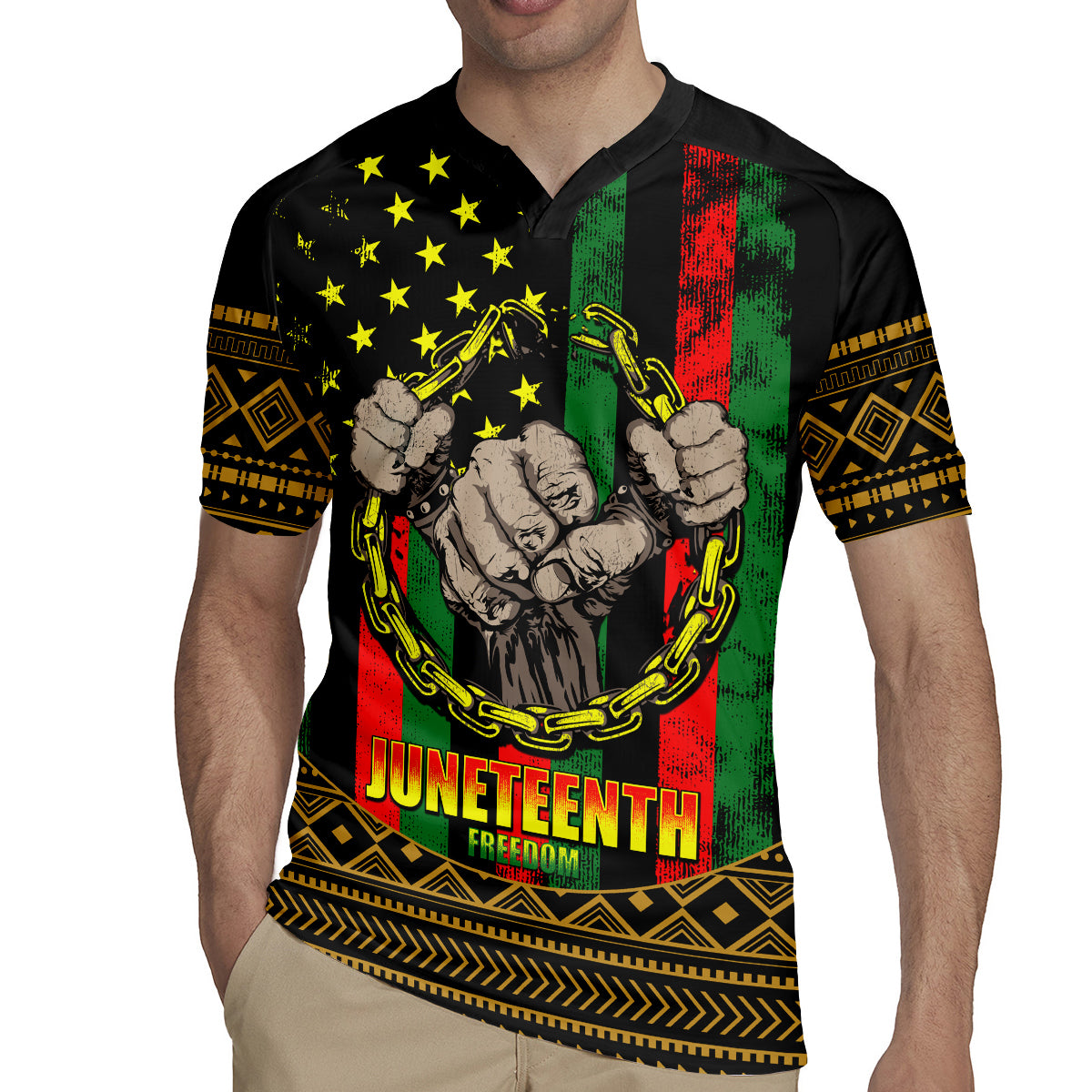 Juneteenth Celebration 2024 Rugby Jersey Black History June 19 - Wonder Print Shop