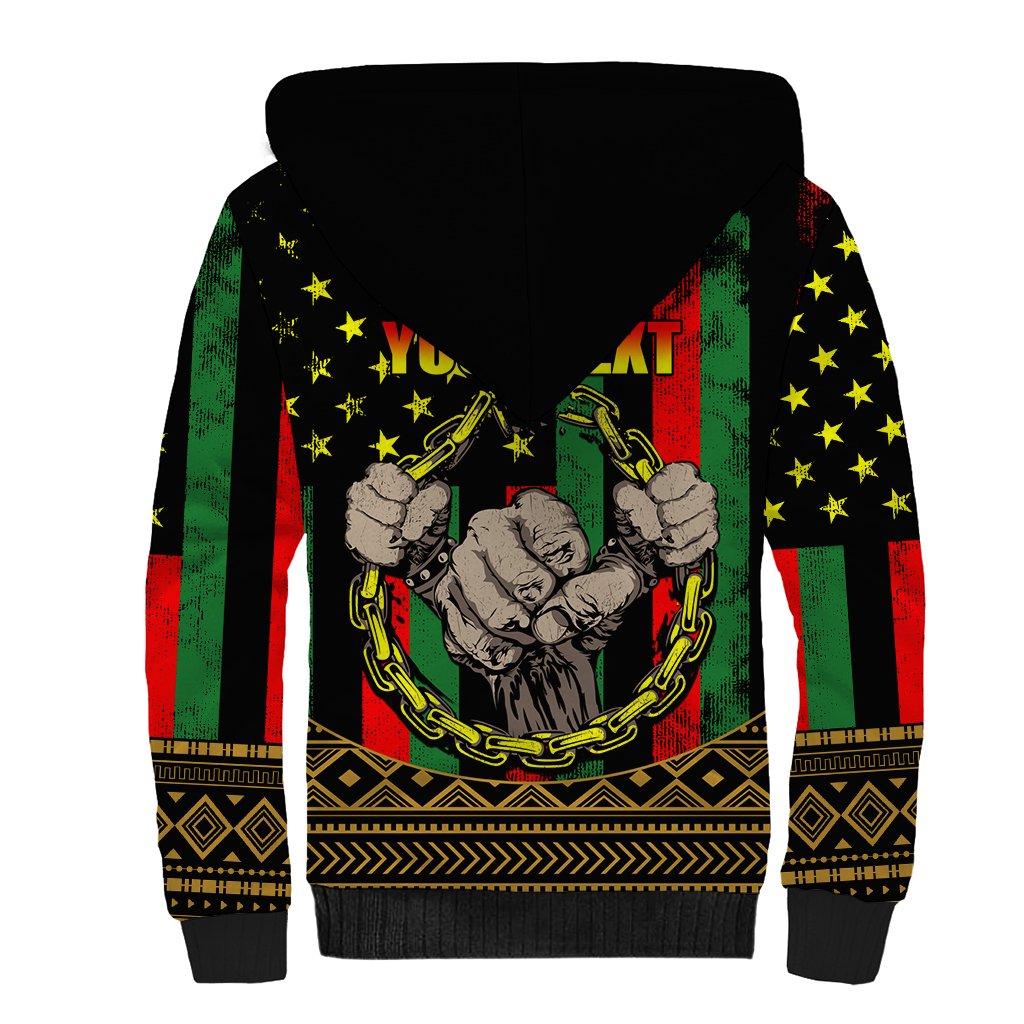 Juneteenth Celebration 2024 Sherpa Hoodie Black History June 19 - Wonder Print Shop
