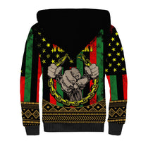 Juneteenth Celebration 2024 Sherpa Hoodie Black History June 19 - Wonder Print Shop
