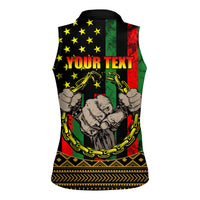 Juneteenth Celebration 2024 Women Sleeveless Polo Shirt Black History June 19 - Wonder Print Shop