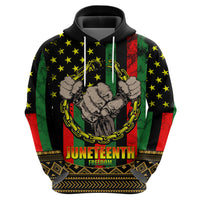 Juneteenth Celebration 2024 Zip Hoodie Black History June 19 - Wonder Print Shop