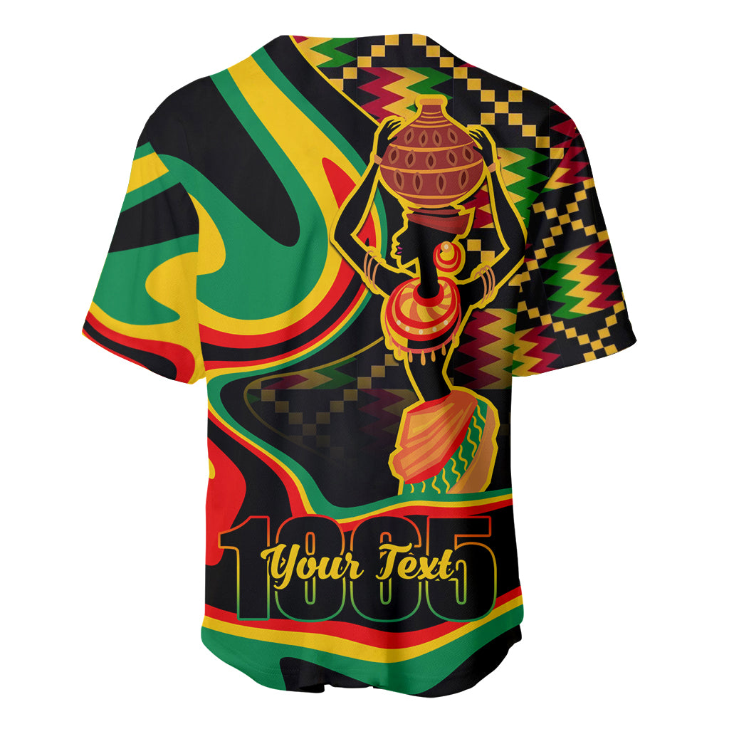 Juneteenth 2024 Baseball Jersey 1865 Freedom Day Anniversary - Wonder Print Shop