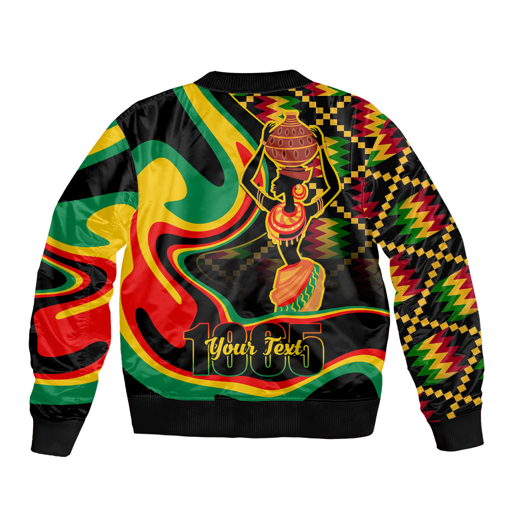 Juneteenth 2024 Bomber Jacket 1865 Freedom Day Anniversary - Wonder Print Shop