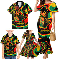 Juneteenth 2024 Family Matching Mermaid Dress and Hawaiian Shirt 1865 Freedom Day Anniversary - Wonder Print Shop