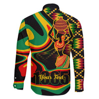 Juneteenth 2024 Family Matching Off The Shoulder Long Sleeve Dress and Hawaiian Shirt 1865 Freedom Day Anniversary - Wonder Print Shop