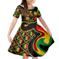 Juneteenth 2024 Family Matching Off Shoulder Short Dress and Hawaiian Shirt 1865 Freedom Day Anniversary - Wonder Print Shop