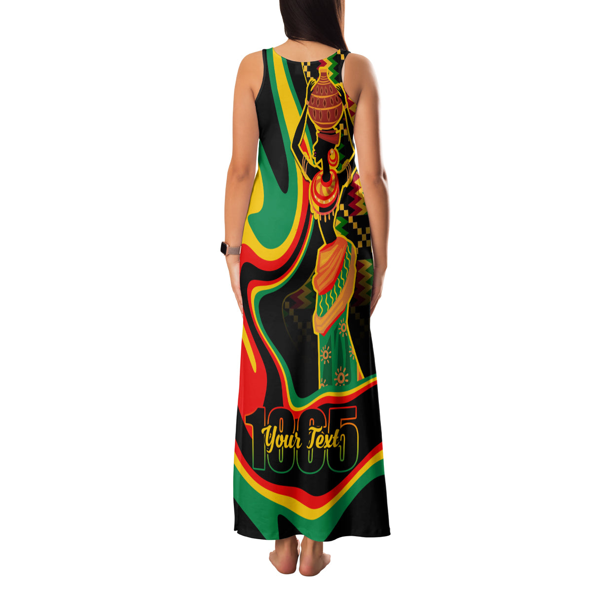 Juneteenth 2024 Family Matching Tank Maxi Dress and Hawaiian Shirt 1865 Freedom Day Anniversary - Wonder Print Shop