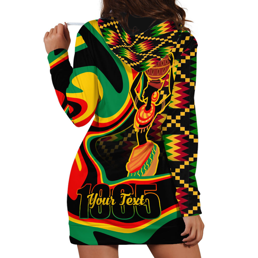 Juneteenth 2024 Hoodie Dress 1865 Freedom Day Anniversary - Wonder Print Shop