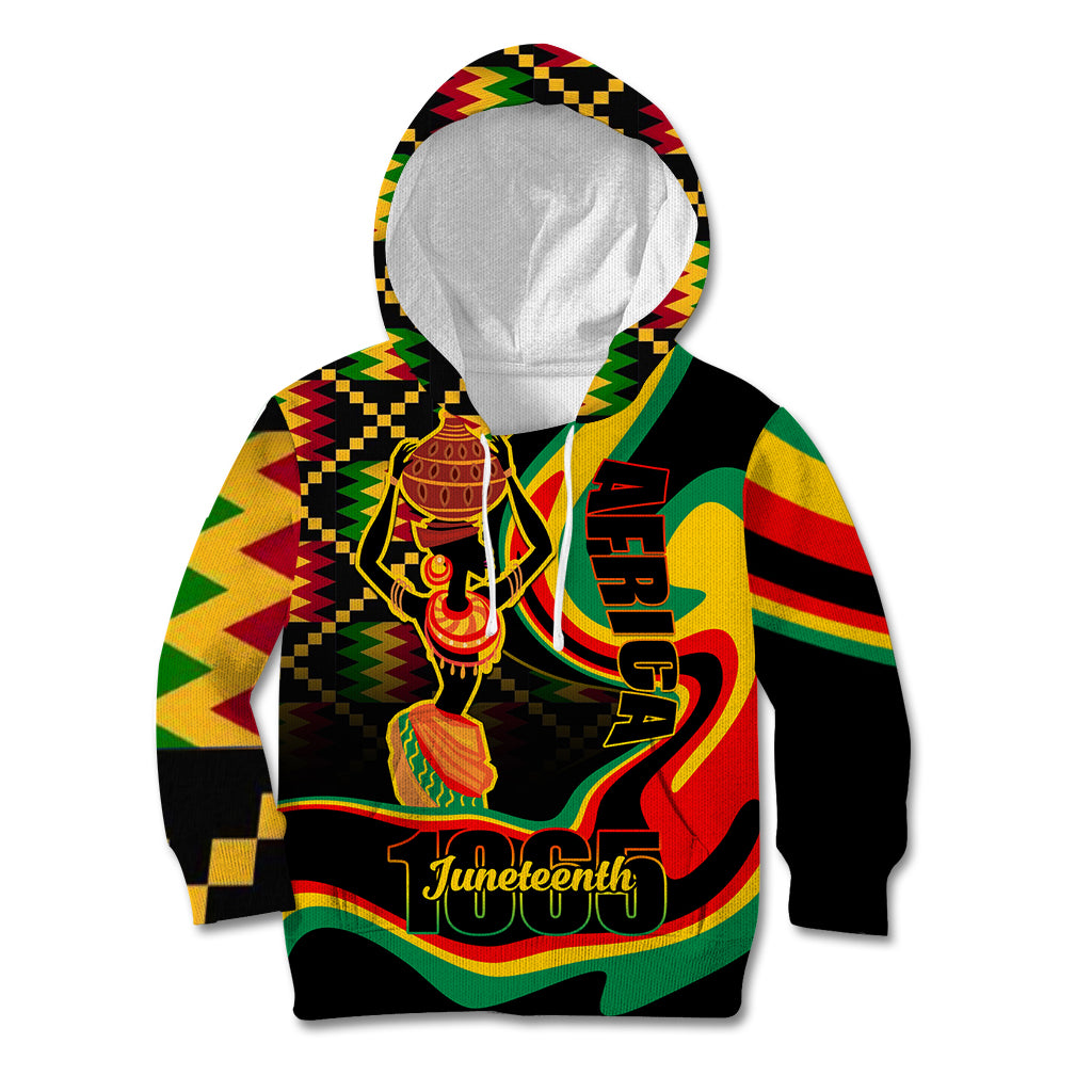 Juneteenth 2024 Kid Hoodie 1865 Freedom Day Anniversary - Wonder Print Shop