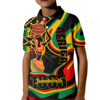 Juneteenth 2024 Kid Polo Shirt 1865 Freedom Day Anniversary - Wonder Print Shop