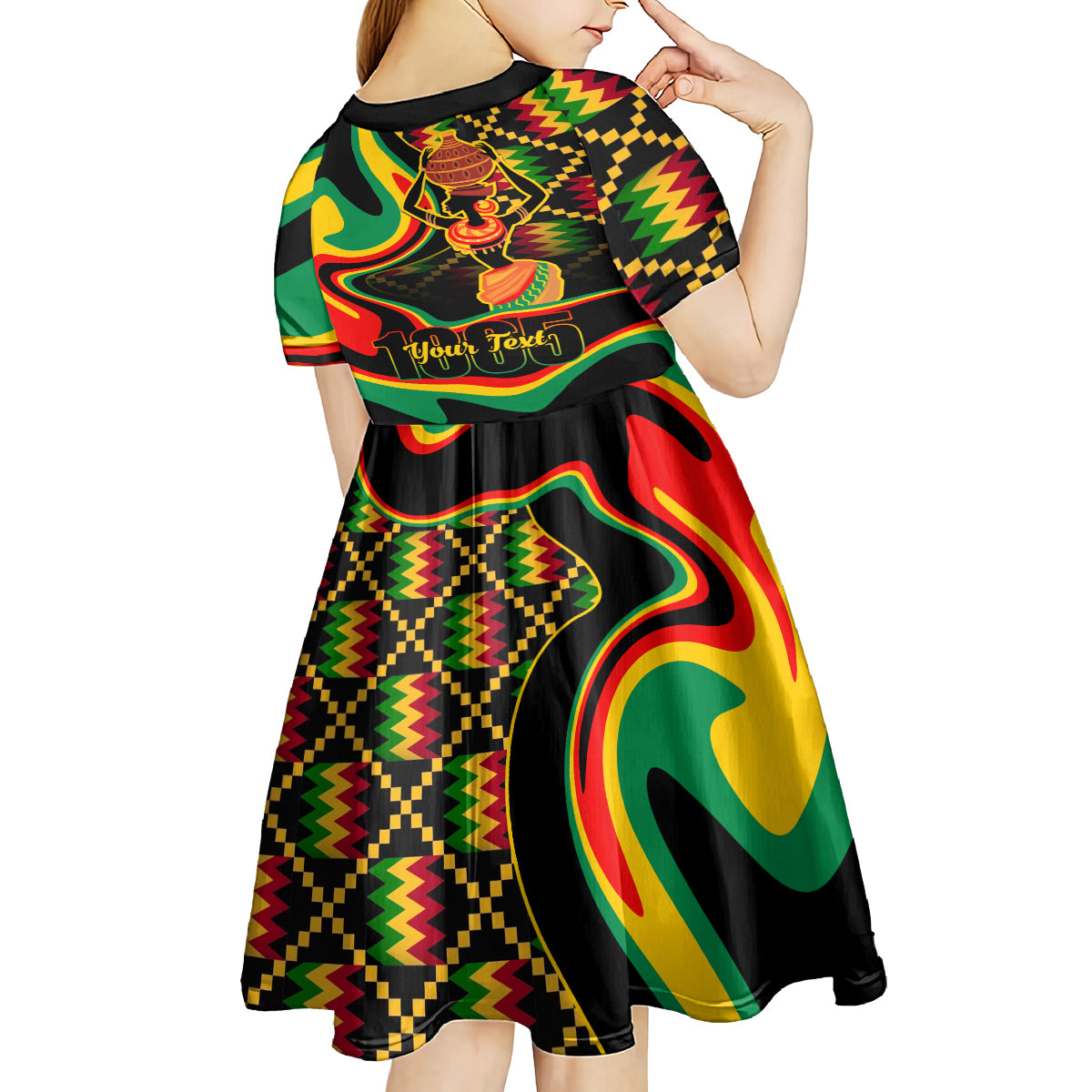 Juneteenth 2024 Kid Short Sleeve Dress 1865 Freedom Day Anniversary - Wonder Print Shop