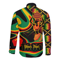 Juneteenth 2024 Long Sleeve Button Shirt 1865 Freedom Day Anniversary - Wonder Print Shop