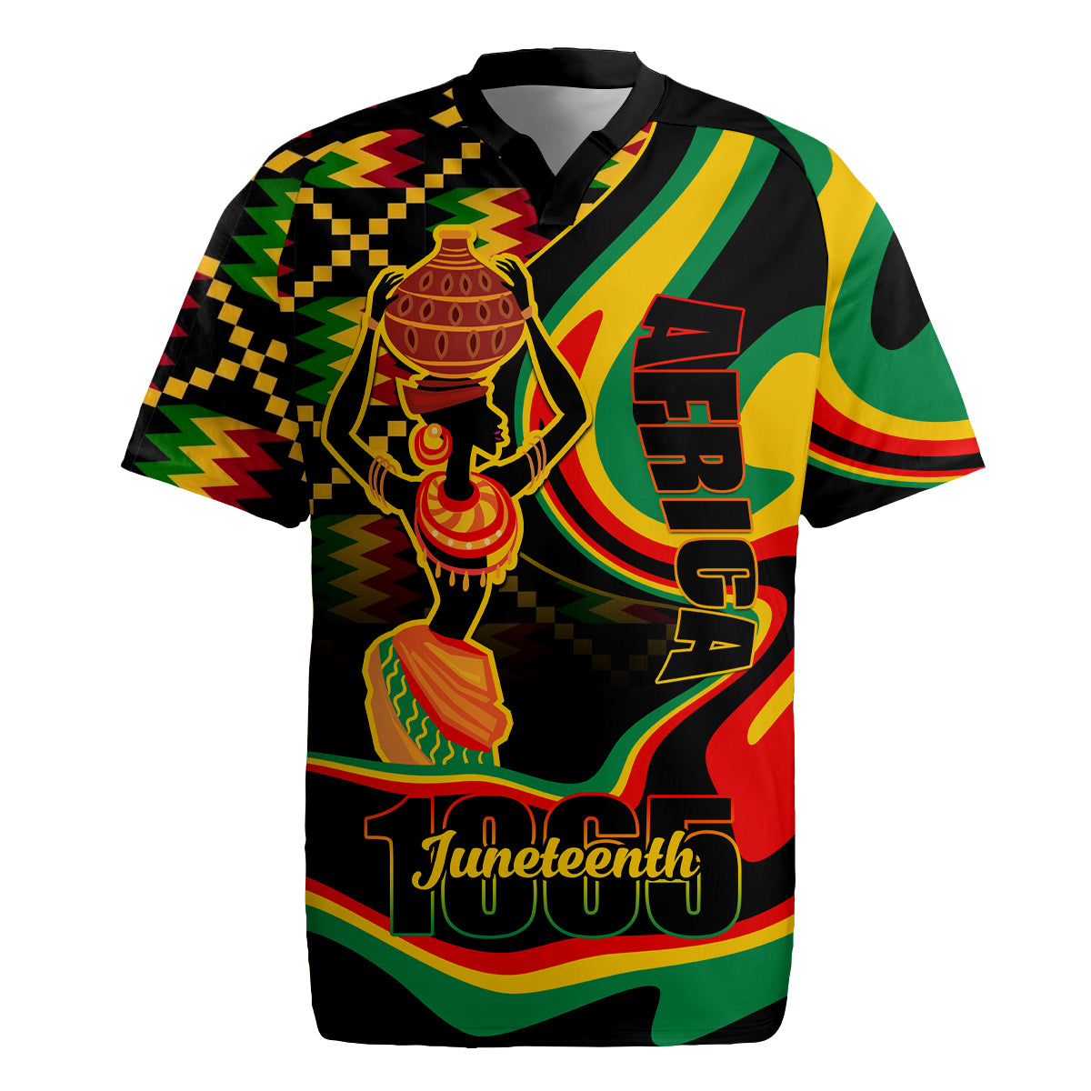Juneteenth 2024 Rugby Jersey 1865 Freedom Day Anniversary - Wonder Print Shop