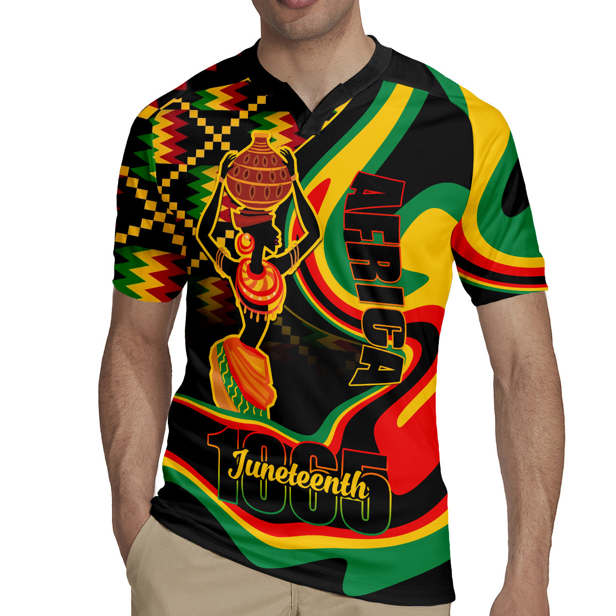 Juneteenth 2024 Rugby Jersey 1865 Freedom Day Anniversary - Wonder Print Shop