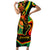 Juneteenth 2024 Short Sleeve Bodycon Dress 1865 Freedom Day Anniversary - Wonder Print Shop