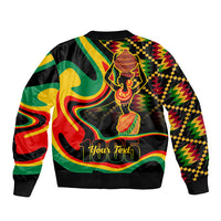 Juneteenth 2024 Sleeve Zip Bomber Jacket 1865 Freedom Day Anniversary - Wonder Print Shop