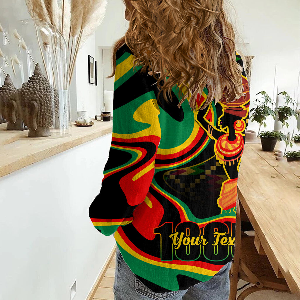 Juneteenth 2024 Women Casual Shirt 1865 Freedom Day Anniversary - Wonder Print Shop