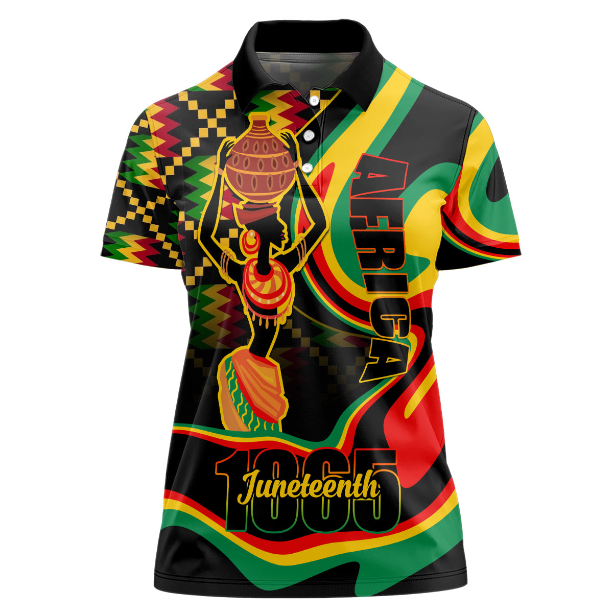Juneteenth 2024 Women Polo Shirt 1865 Freedom Day Anniversary - Wonder Print Shop