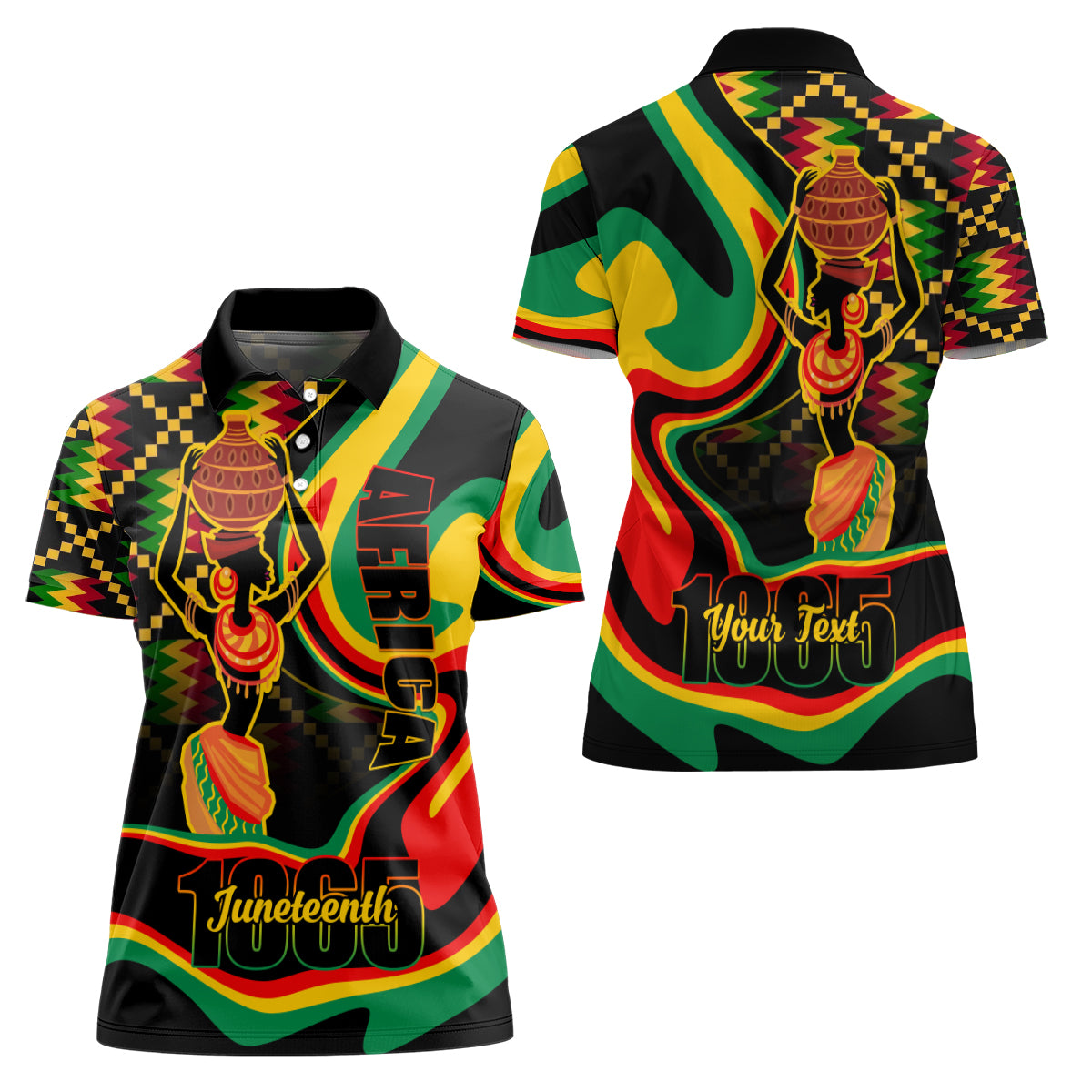 Juneteenth 2024 Women Polo Shirt 1865 Freedom Day Anniversary - Wonder Print Shop
