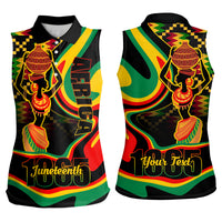 Juneteenth 2024 Women Sleeveless Polo Shirt 1865 Freedom Day Anniversary - Wonder Print Shop