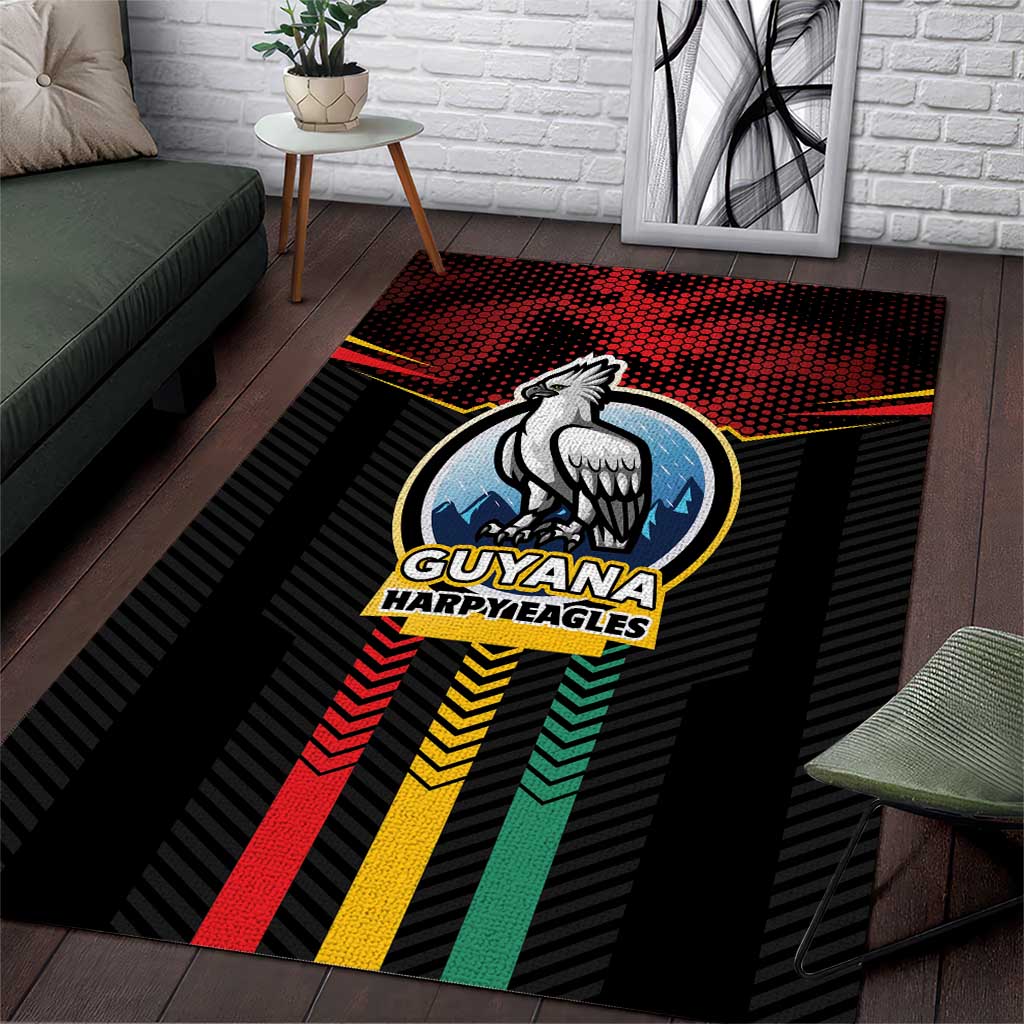Cricket Guyana Harpy Eagles Area Rug Let's Go Guyana